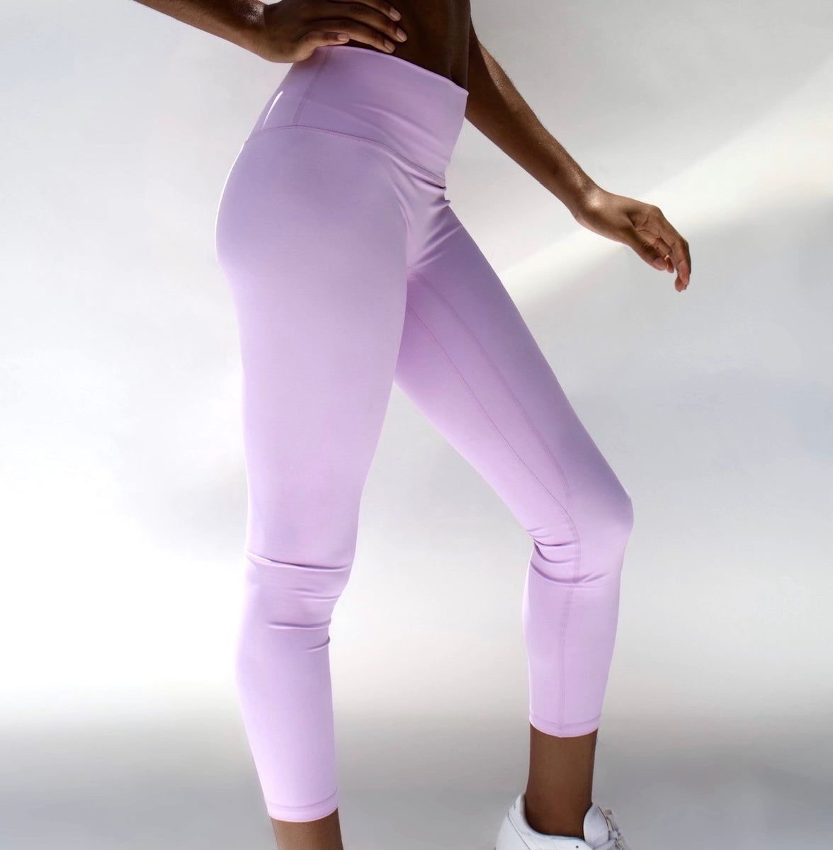 Lavender top workout leggings